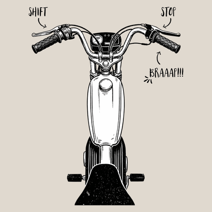Mädels T-Shirt. Braaap!