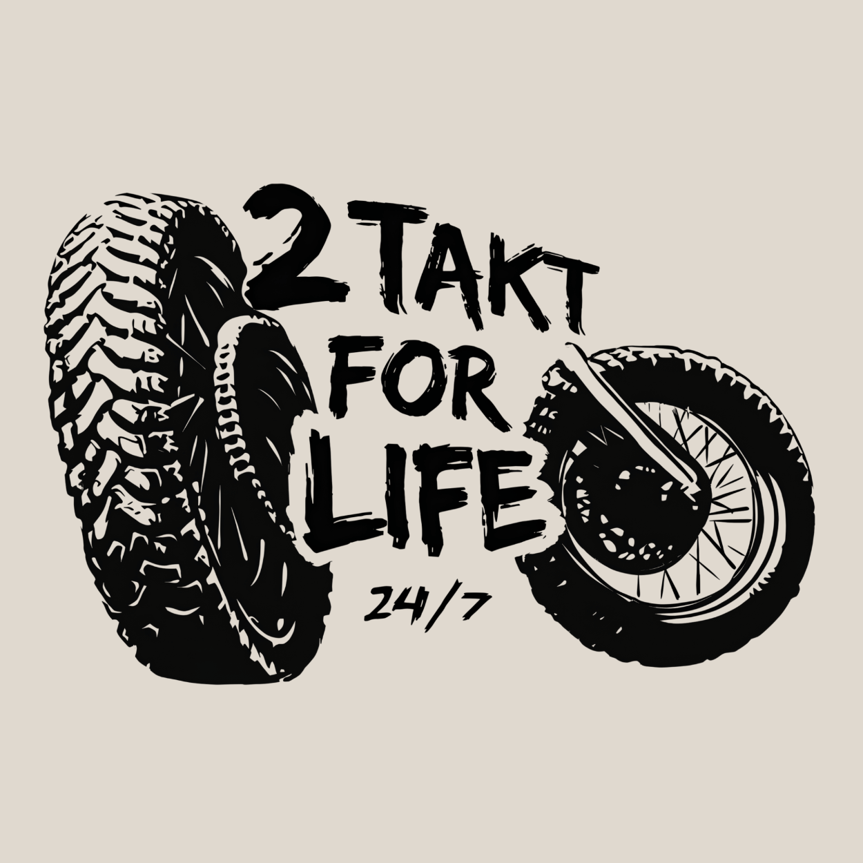 Mädels T-Shirt. 2 Takt for Life.