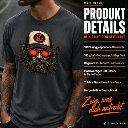 T-Shirt. Zweitakt Nomaden – Der Trucker.