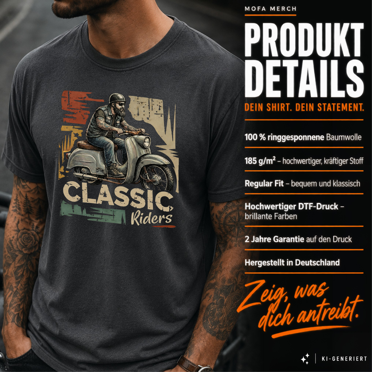 T-Shirt. Classic Riders.