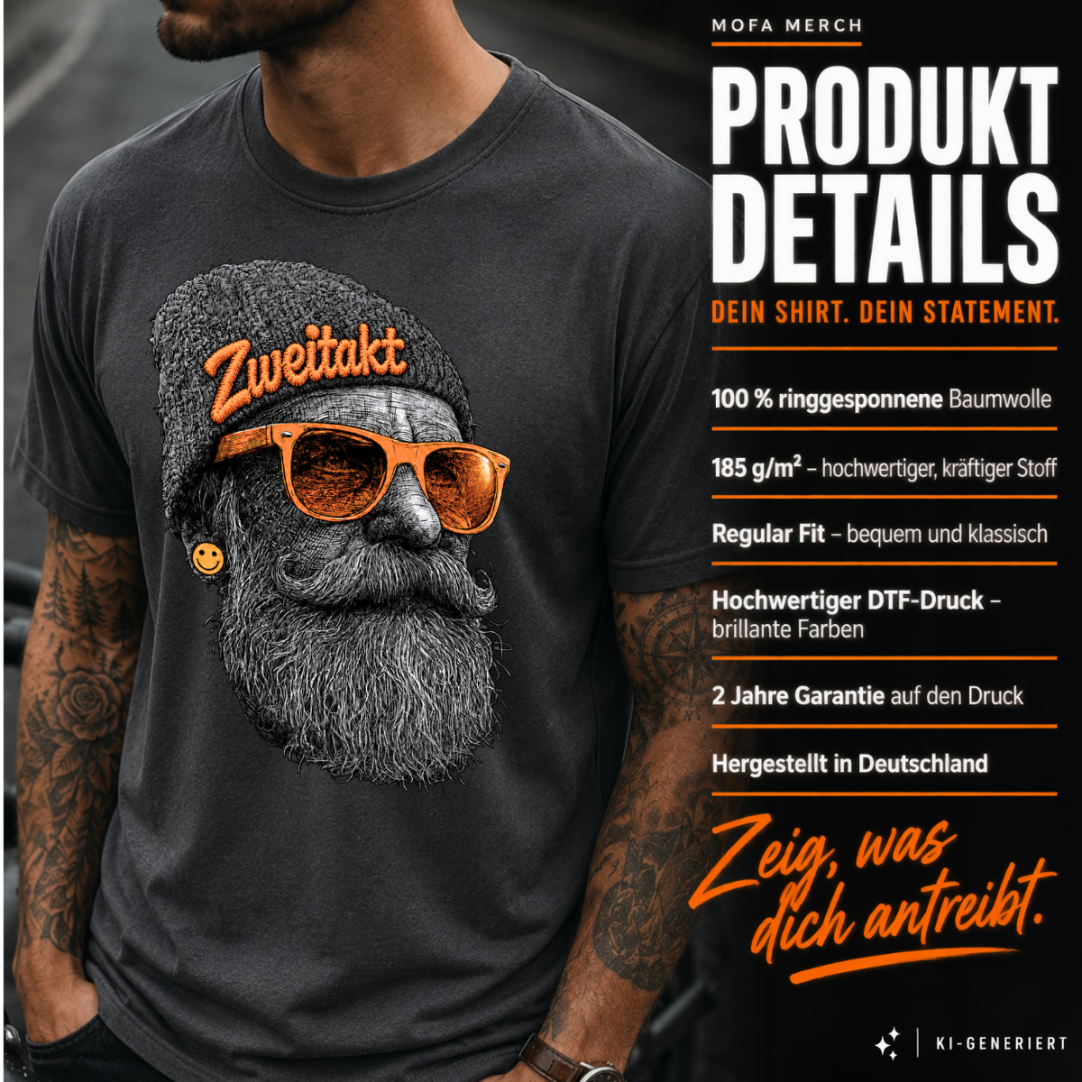 T-Shirt. Zweitakt Schrauber.