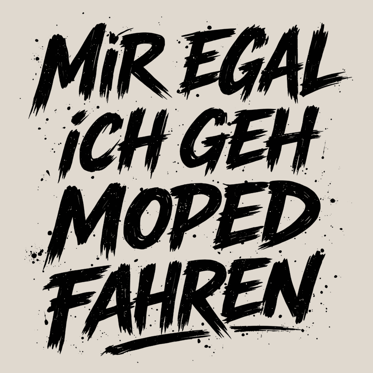 Mädels T-Shirt. Mir egal.