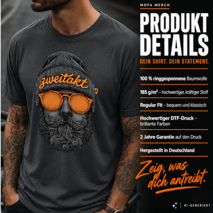 T-Shirt. Zweitakt Nomaden – Der Vagabund.