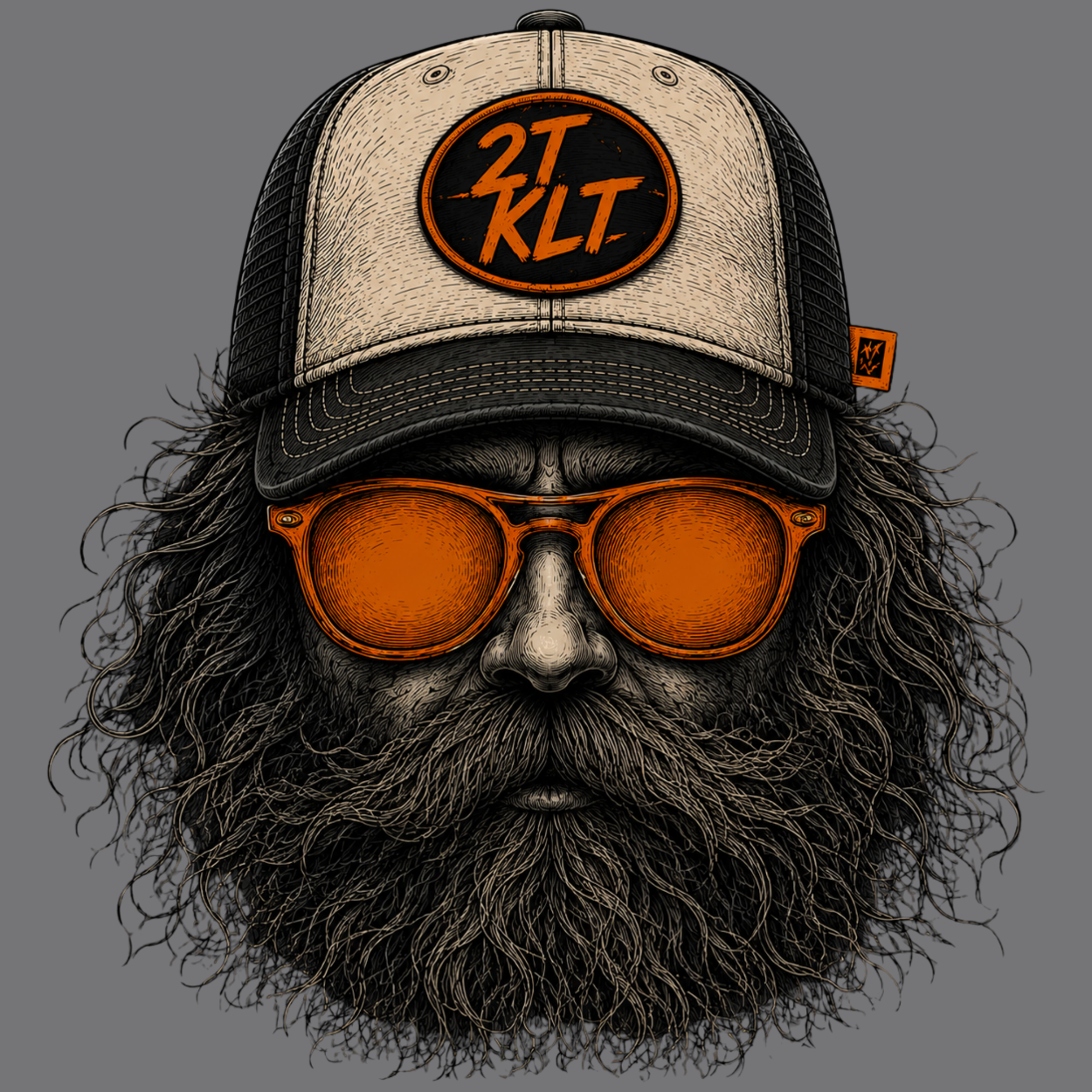 T-Shirt. Zweitakt Nomaden – Der Trucker.