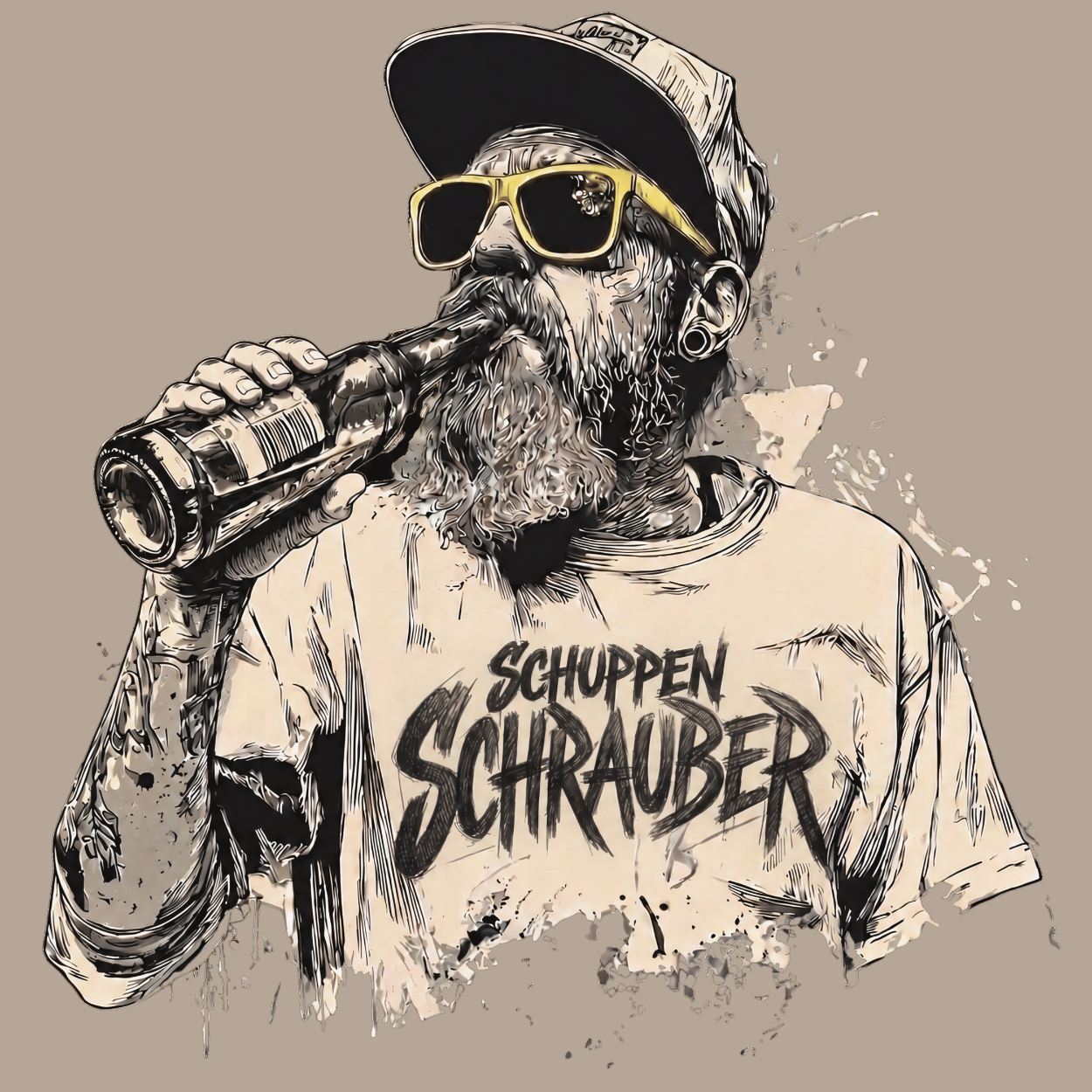 T-Shirt. Schuppenschrauber.
