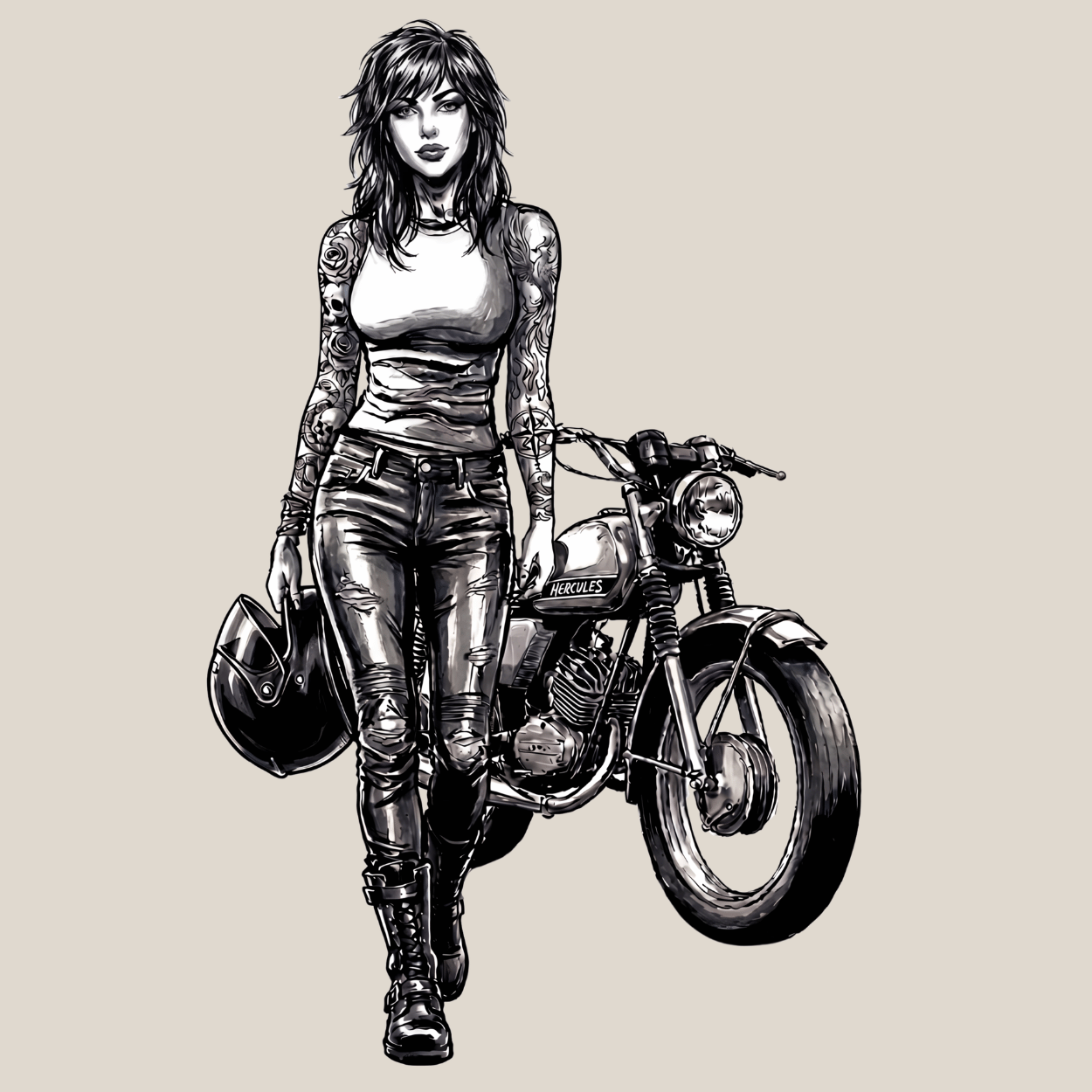 Mädels T-Shirt. Hercules Girl.