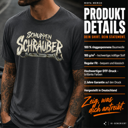 T-Shirt. Schuppen Schrauber.