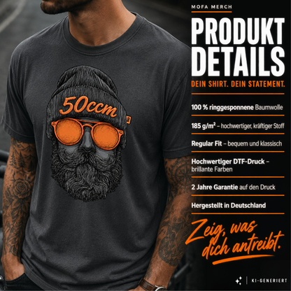 T-Shirt. Zweitakt Nomaden – Der Vagabund 50ccm.