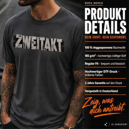T-Shirt. Zweitakt Patch.