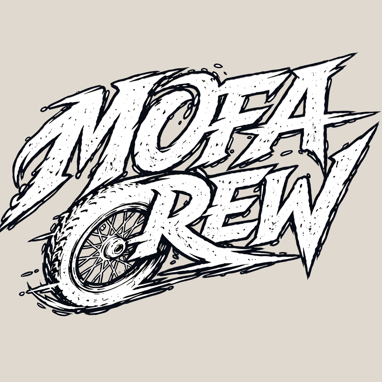 Mädels T-Shirt. Mofa Crew.