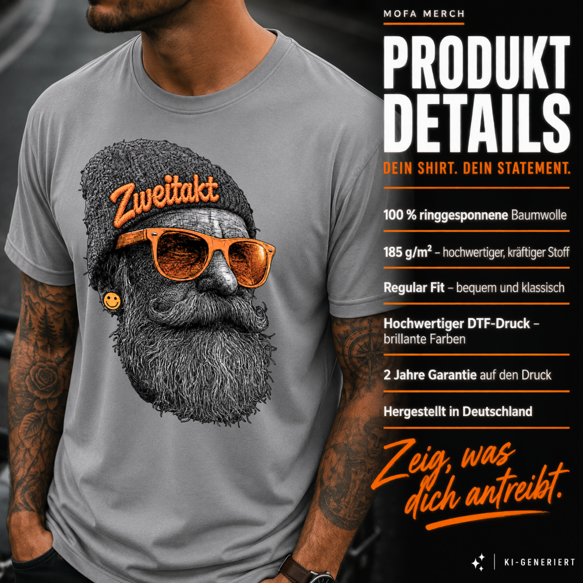T-Shirt. Zweitakt Schrauber.