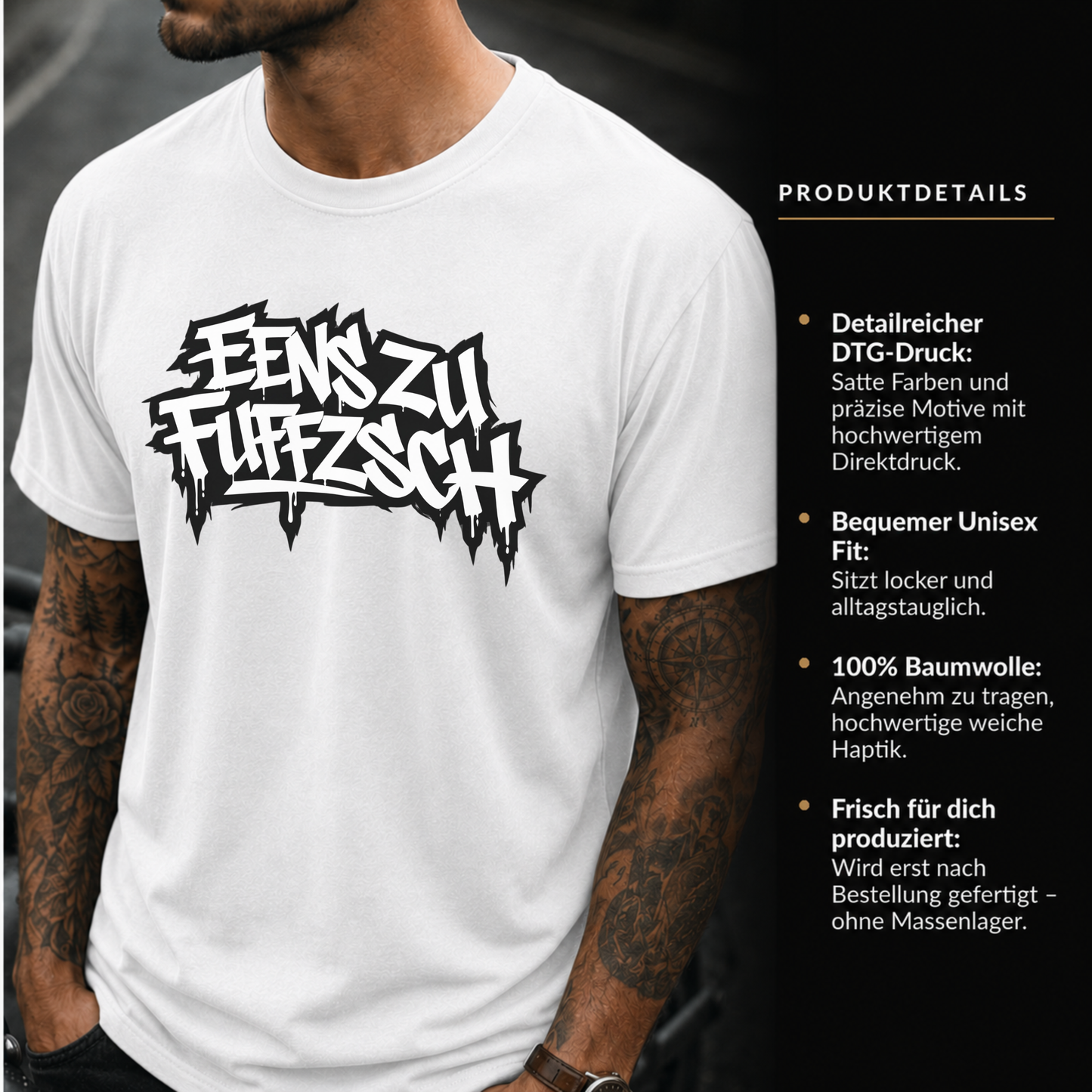 T-Shirt. Eenszufuffzsch.