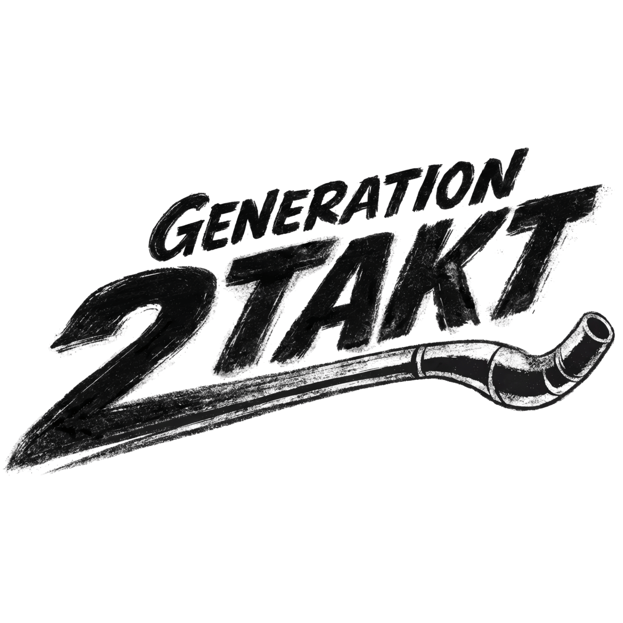Mädels T-Shirt. Generation 2-Takt.