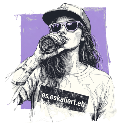 Mädels T-Shirt. Es eskaliert eh.