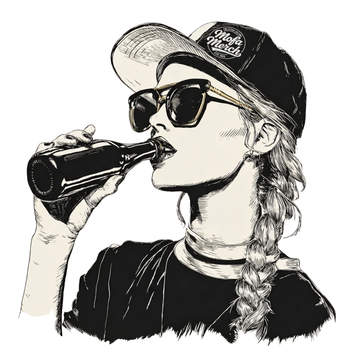 Mädels T-Shirt. Night Vibes.