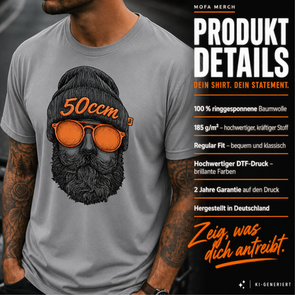 T-Shirt. Zweitakt Nomaden – Der Vagabund 50ccm.
