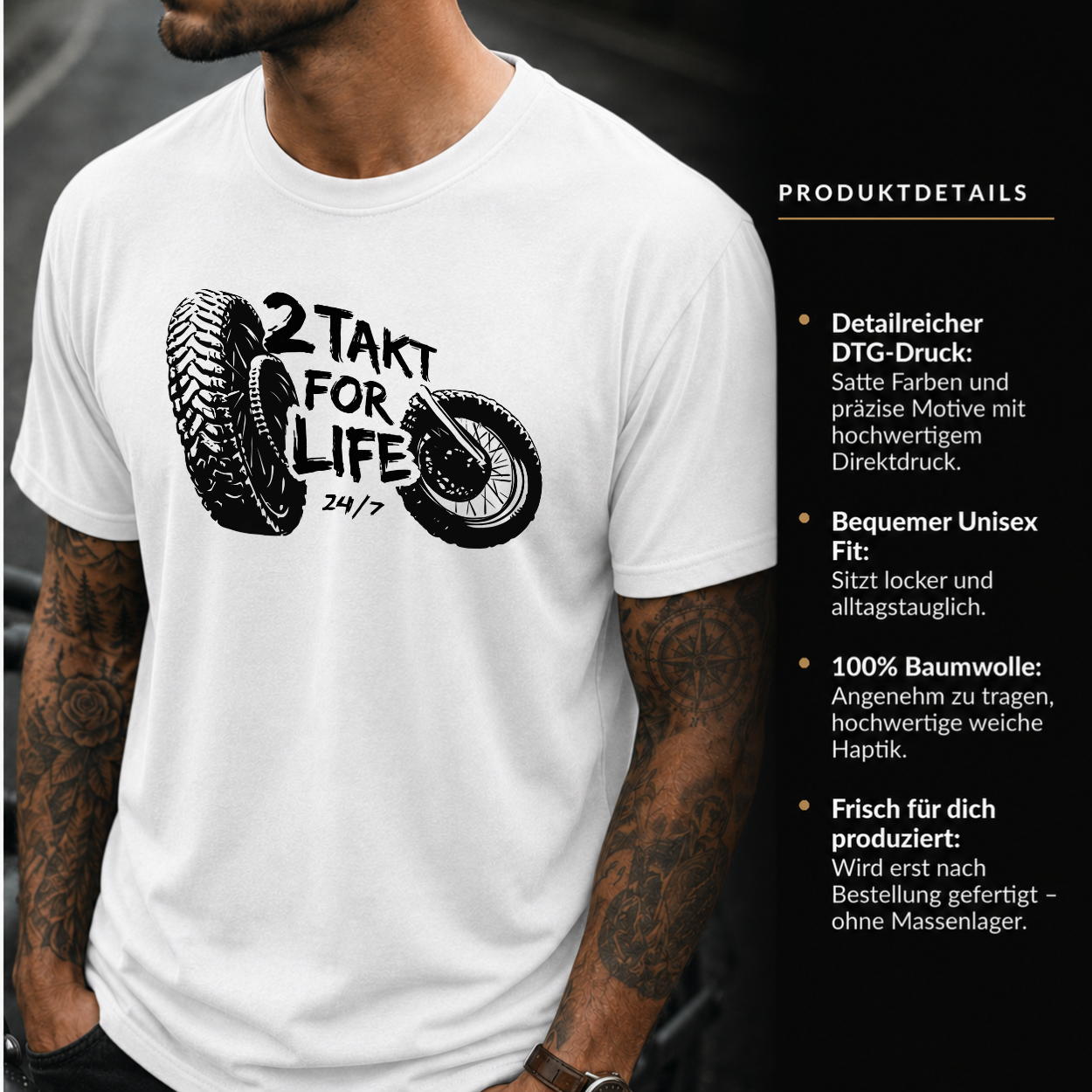 T-Shirt. 2 Takt for Life.