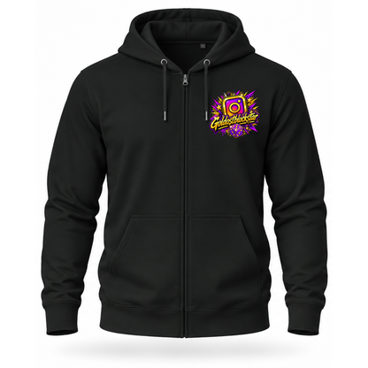 Zip Hoodie Softstyle®. Goldostblockstar / Beidseitig