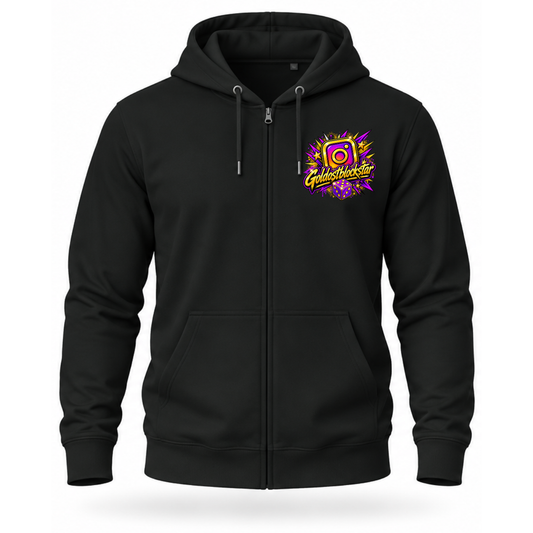 Zip Hoodie Softstyle®. Goldostblockstar / Beidseitig