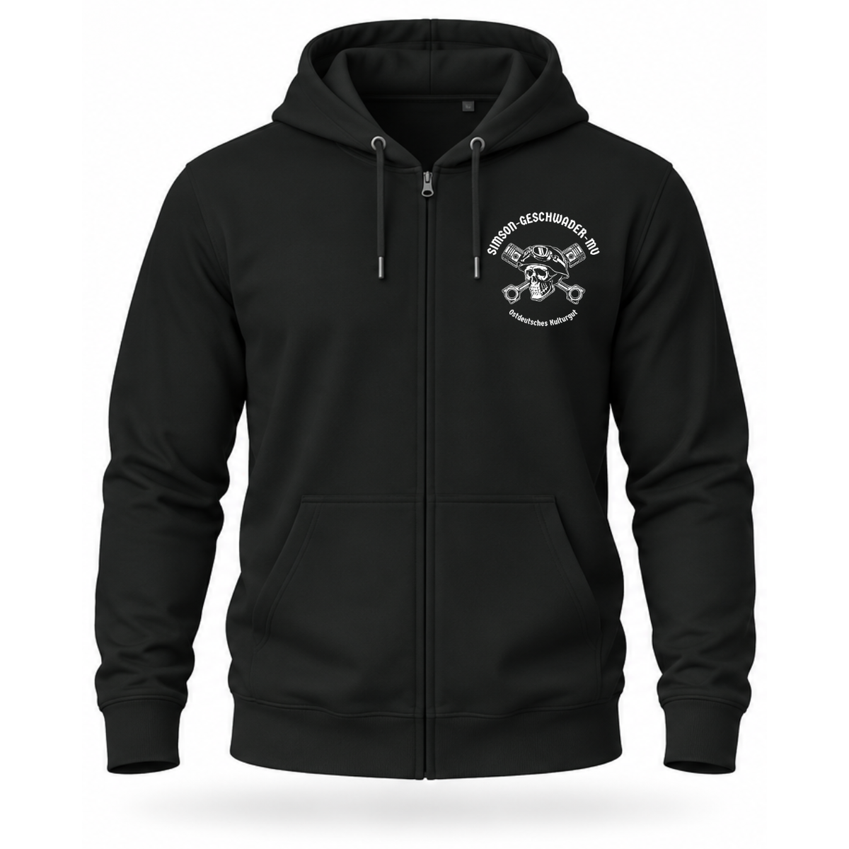 Zip Hoodie Softstyle®. Simson Geschwader MV / Beidseitig.