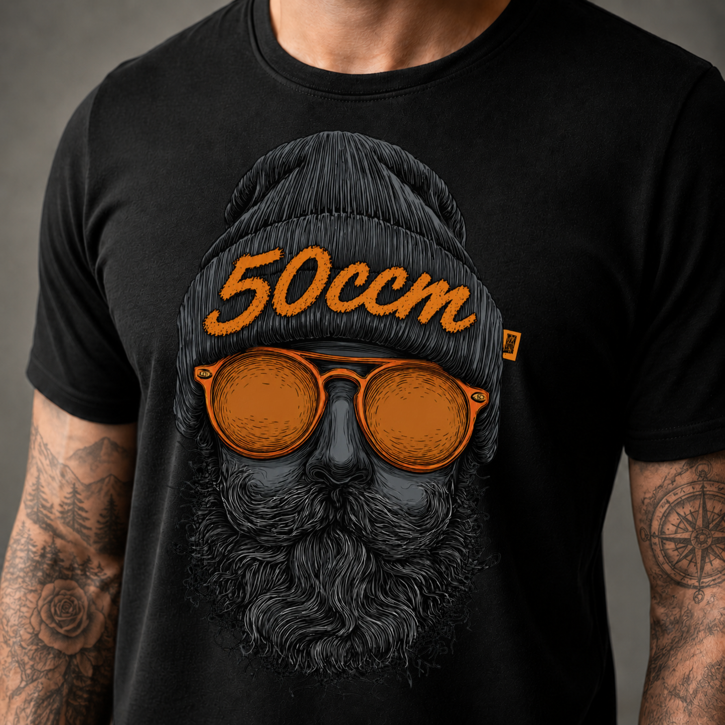 T-Shirt. Zweitakt Nomaden – Der Vagabund 50ccm.