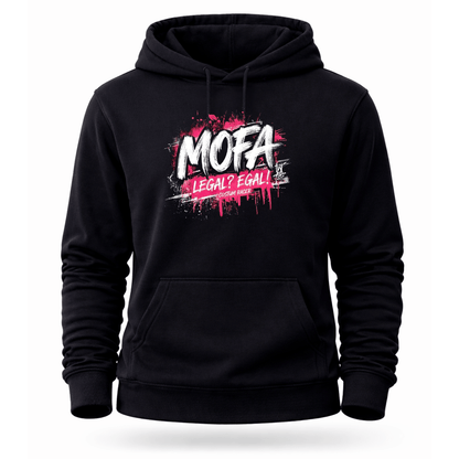 Mädels Hoodie Softstyle®. MOFA – Legal? Egal!