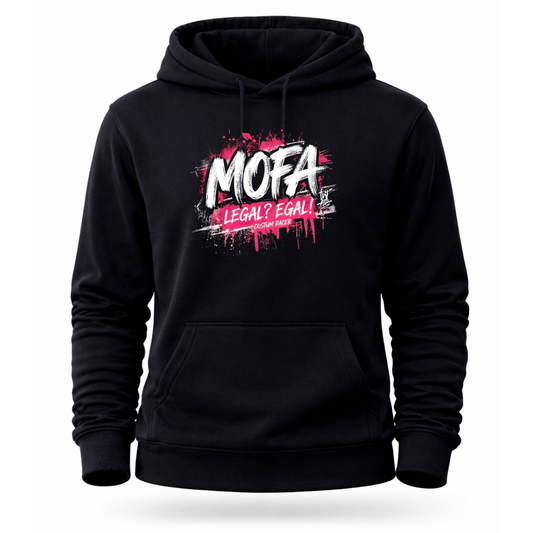 Mädels Hoodie Softstyle®. MOFA – Legal? Egal!