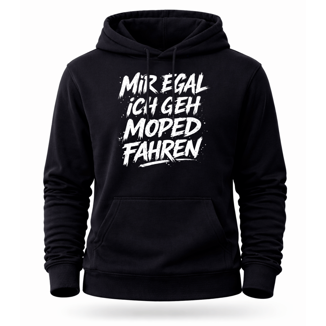 Mädels Hoodie Softstyle®. Mir egal, ich geh Moped fahren.