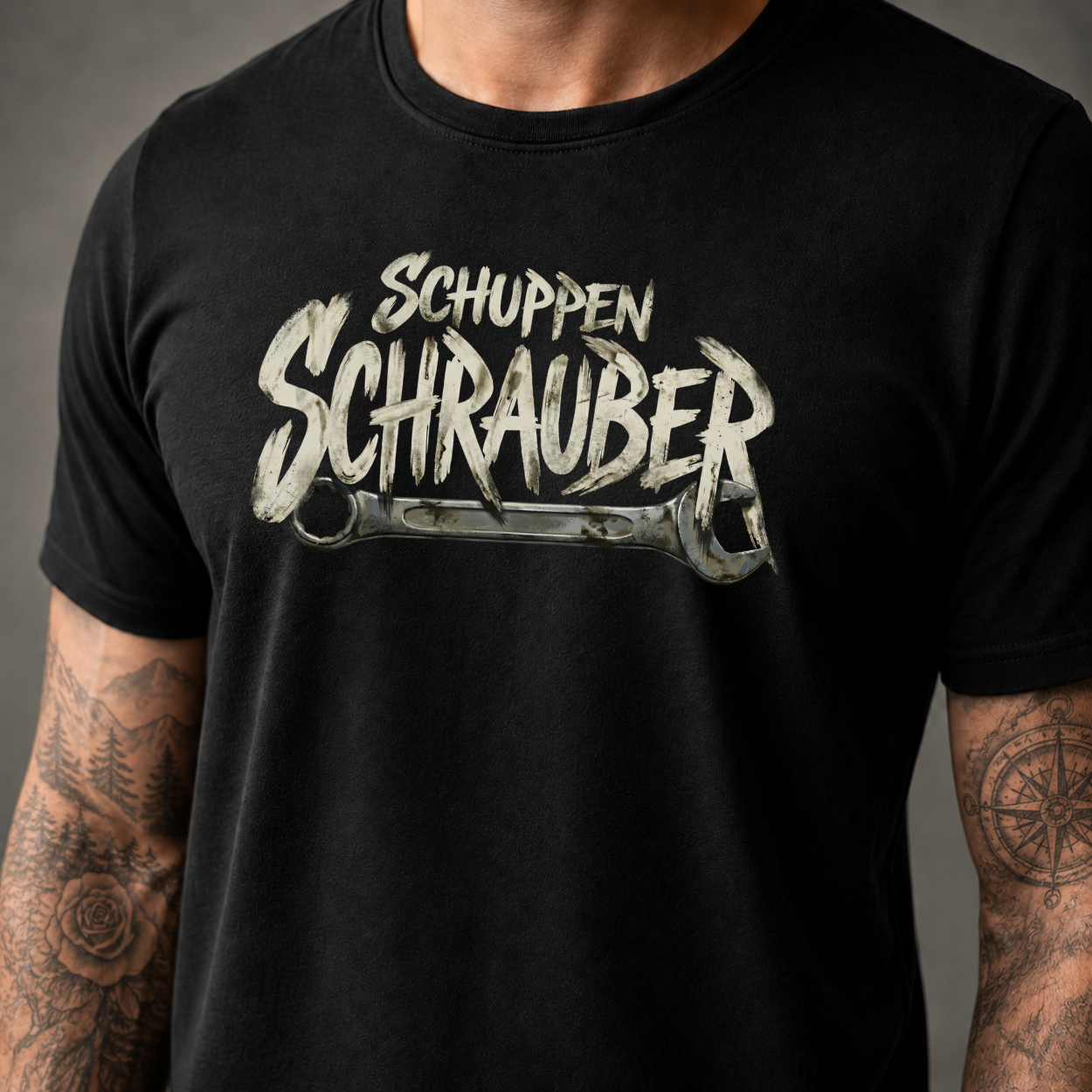 T-Shirt. Schuppen Schrauber.