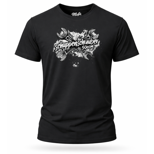 T-Shirt. Schuppenschrauber 50ccm.