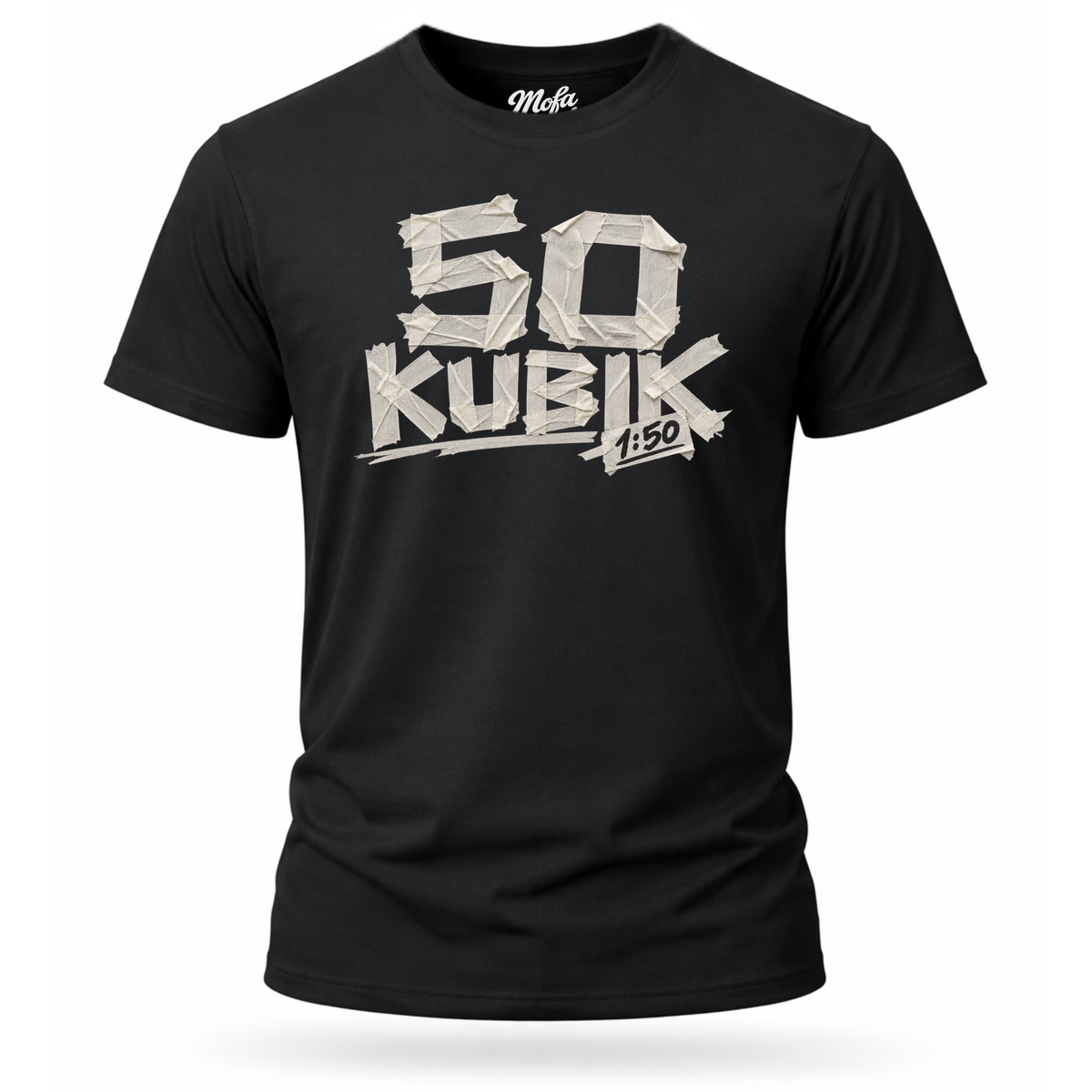 T-Shirt. 50 Kubik Klebeband.