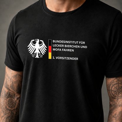 T-Shirt. Lecker Bierchen und Mofa