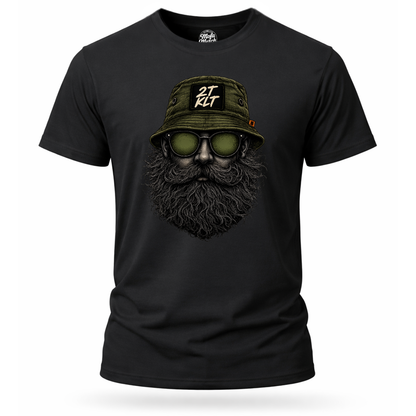 T-Shirt. Zweitakt Nomaden – Der Angler.