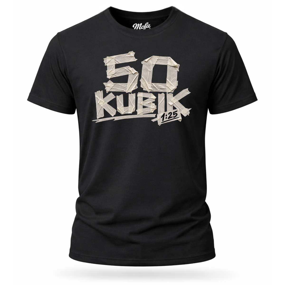 T-Shirt. 50 Kubik Klebeband 1:25.