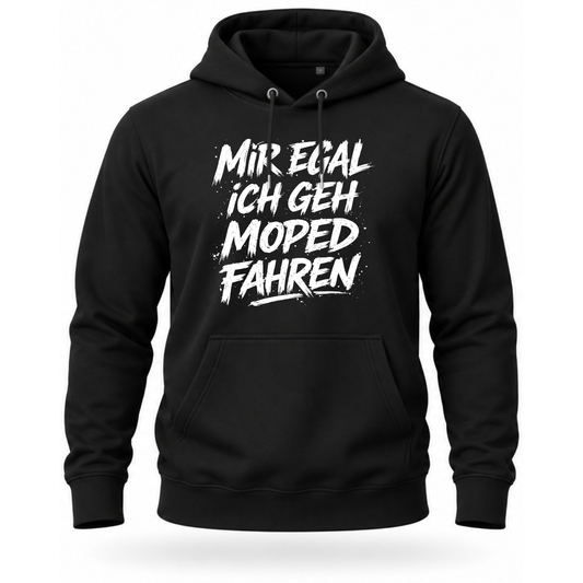Hoodie Softstyle®. Mir egal, ich geh Moped fahren.