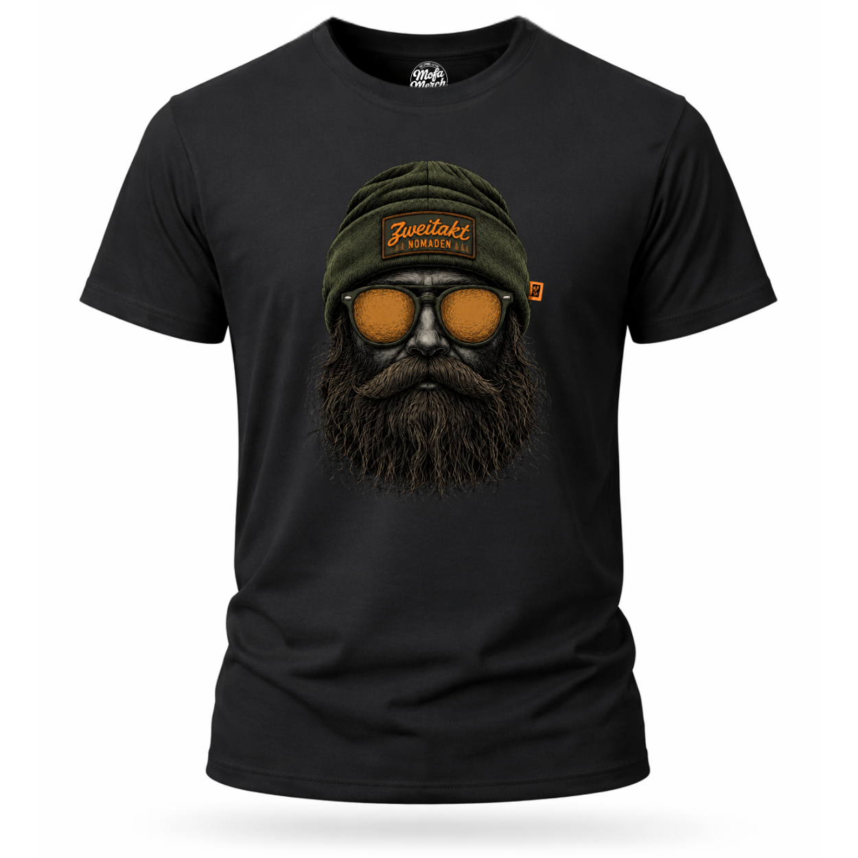 T-Shirt. Zweitakt Nomaden – Der Jäger.