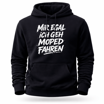 Hoodie Softstyle®. Mir egal, ich geh Moped fahren.