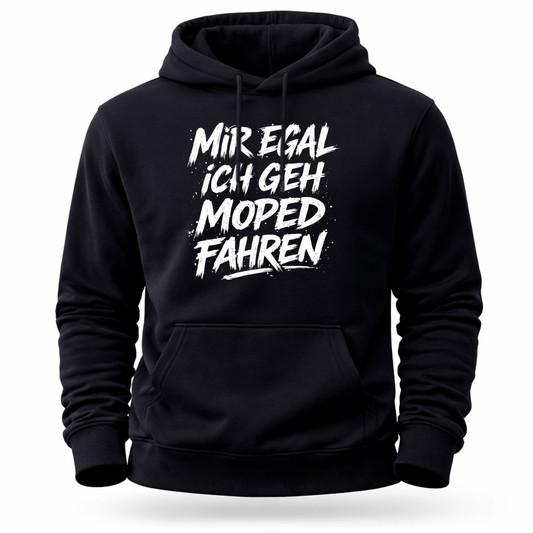 Hoodie Softstyle®. Mir egal, ich geh Moped fahren.