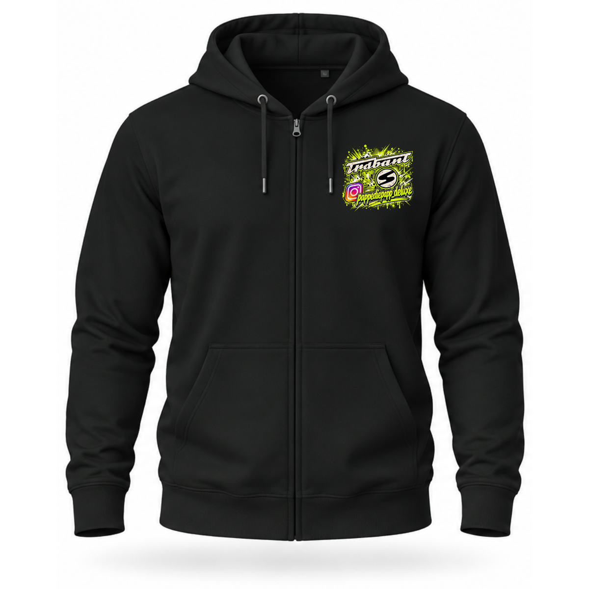 Zip Hoodie Softstyle®. Pappediepapp / Beidseitig.