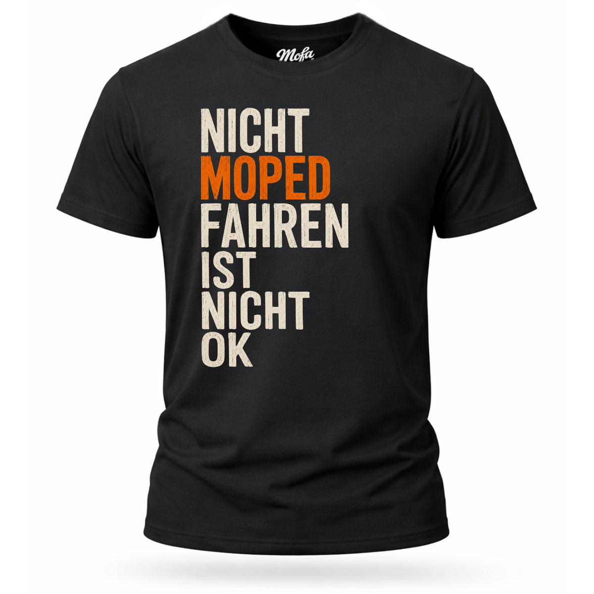 T-Shirt. Nicht OK. / Rechtsbündig