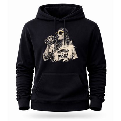 Mädels Hoodie Softstyle®. Biertrinken ist wichtig!