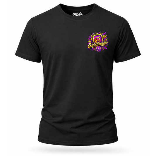 T-Shirt. Goldostblockstar / Beidseitig