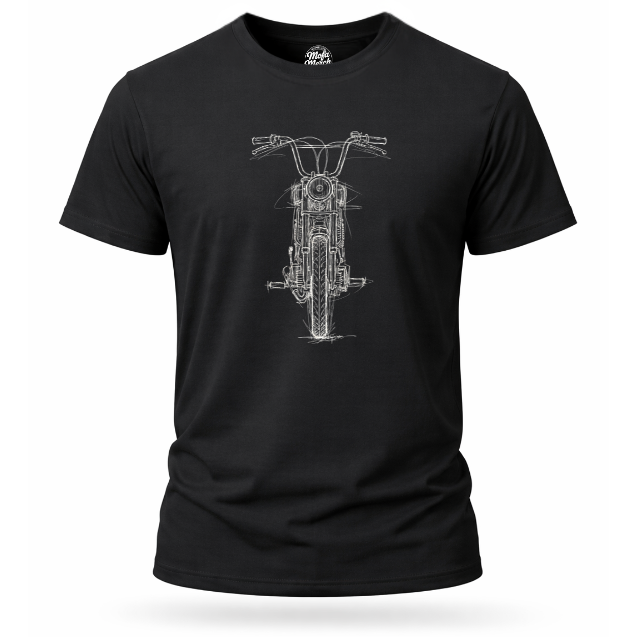 T-Shirt. Frontskizze Puch.