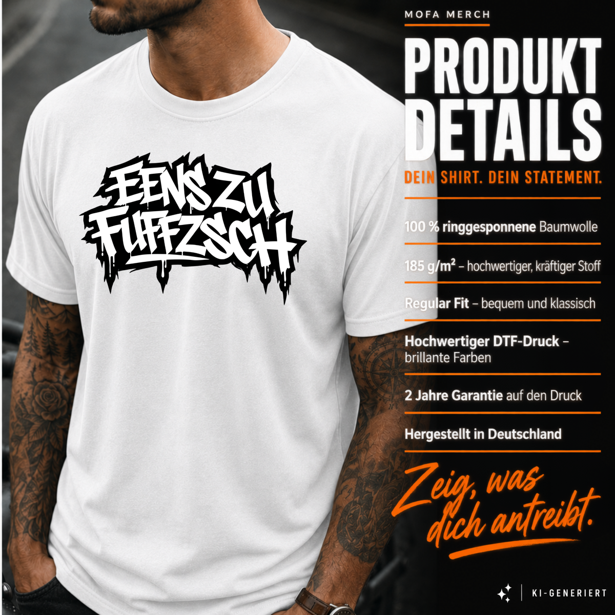 T-Shirt. Eenszufuffzsch.