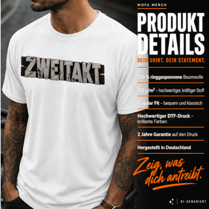 T-Shirt. Zweitakt Patch.
