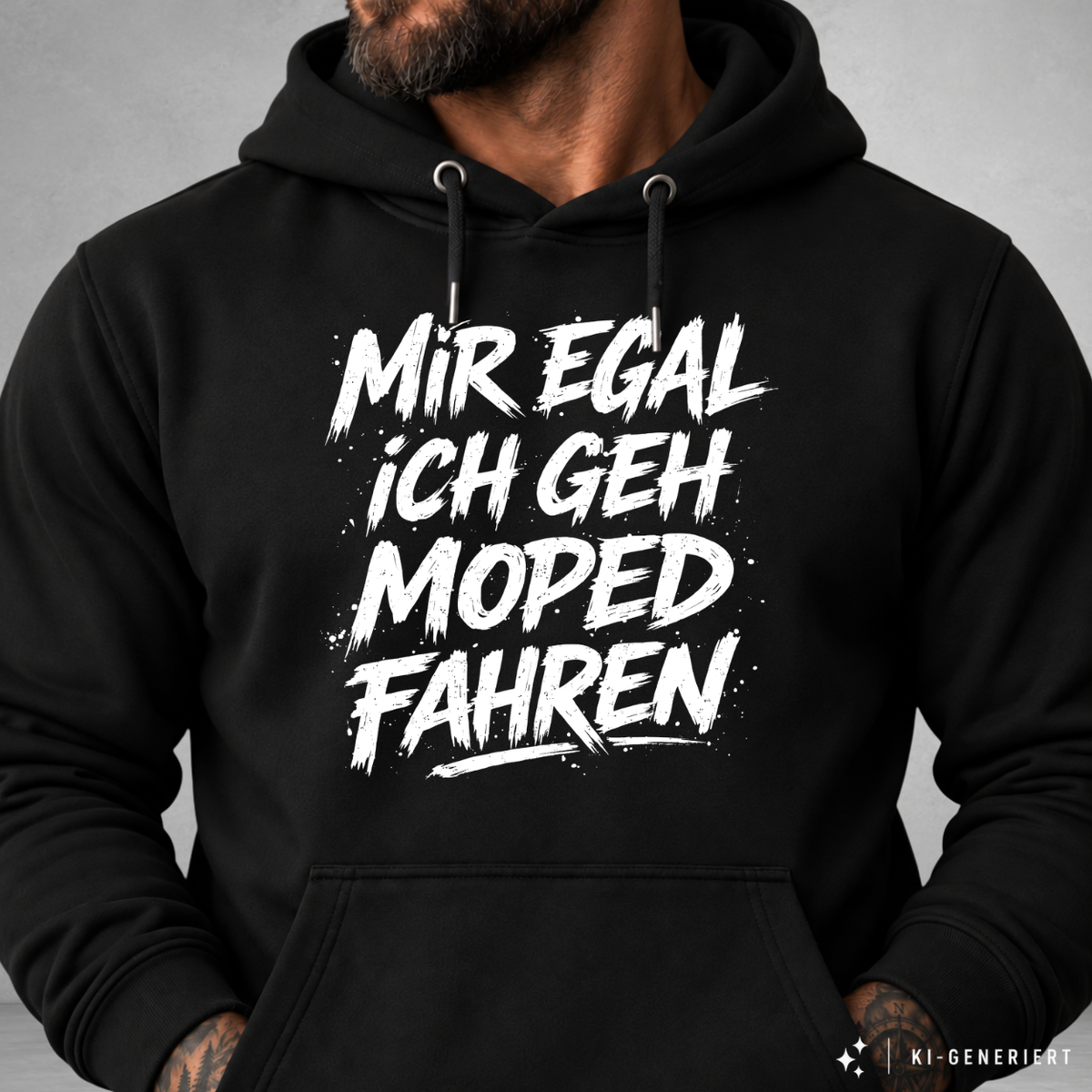 Hoodie Softstyle®. Mir egal, ich geh Moped fahren.