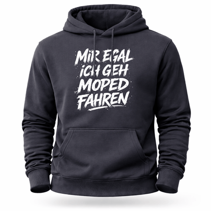 Hoodie Softstyle®. Mir egal, ich geh Moped fahren.
