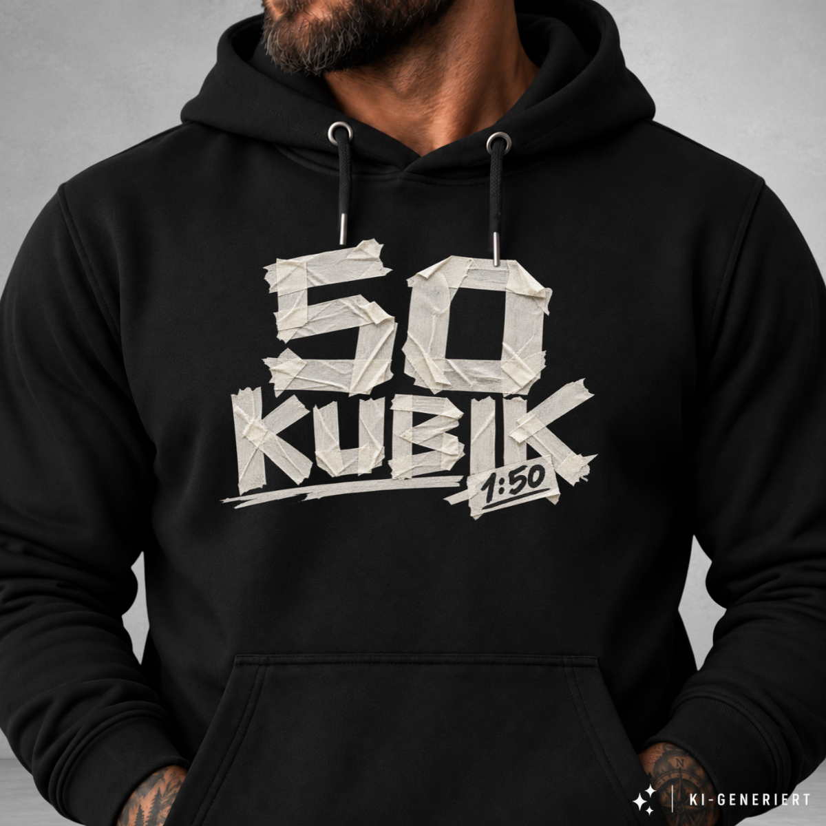 Hoodie Softstyle®. 50 Kubik Klebeband.