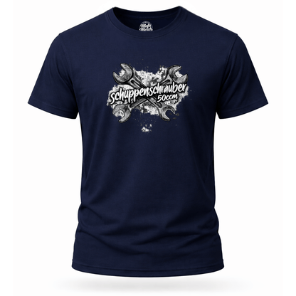 T-Shirt. Schuppenschrauber 50ccm.
