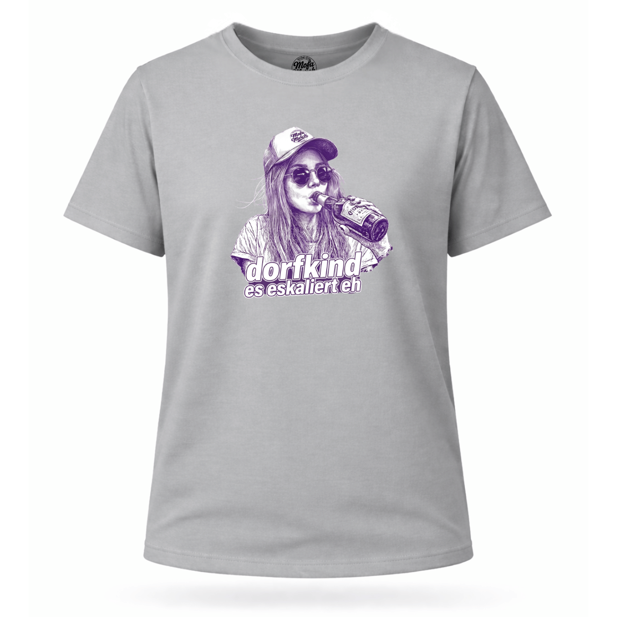Mädels T-Shirt. Dorfkind – es eskalierte eh.